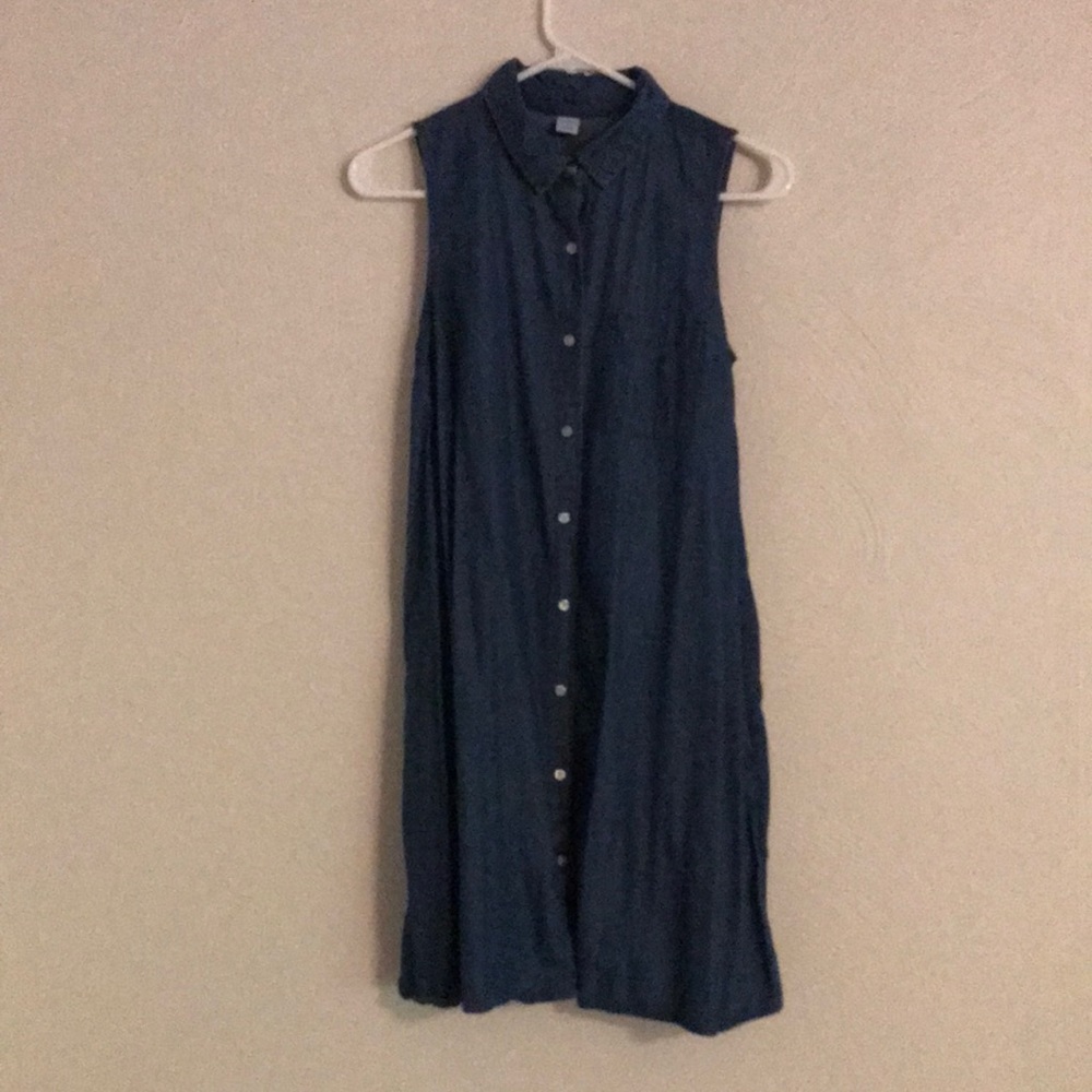 Old Navy Jean Button-up Dress